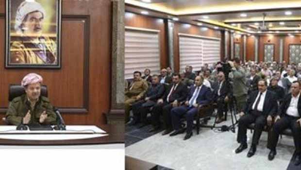 Başkan Barzani Şabek Kürtleri ile görüştü