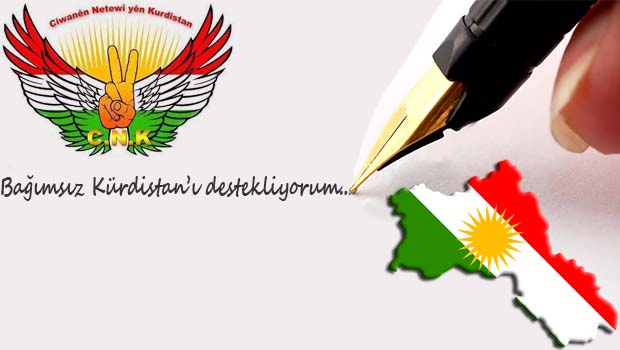 CNK'den Mesut Barzani'yi Destekliyorum İmza Kampanyası