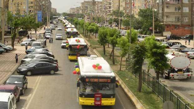 Diyarbakır'a 22 yeni doğalgazlı otobüs