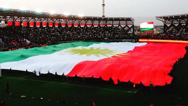 En büyük Kürdistan bayrağı