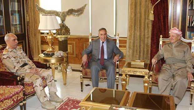 Başkan Barzani Irak Savunma Bakanı Ubeyd'i Kabul Etti