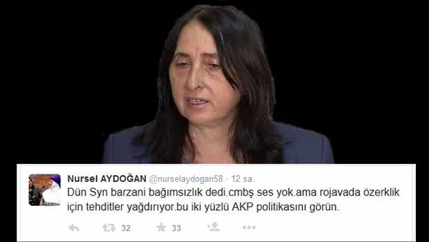 Nursel Aydoğan Kürtler aleyhine konuşmayı sürdürüyor
