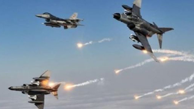 Koalisyon uçakları ve Peşmerge güçlerinden IŞİD'e Operasyon