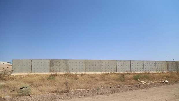 Türkiye-Suriye sınırında 3 metrelik duvar