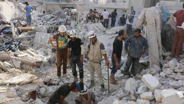 Esad gökten sivillere bir daha ölüm yağdırdı: 60 ölü
