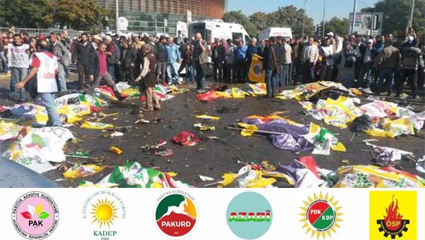 Kürdistani Partiler : 'Ankara’daki Katliamı  Lanetliyoruz'