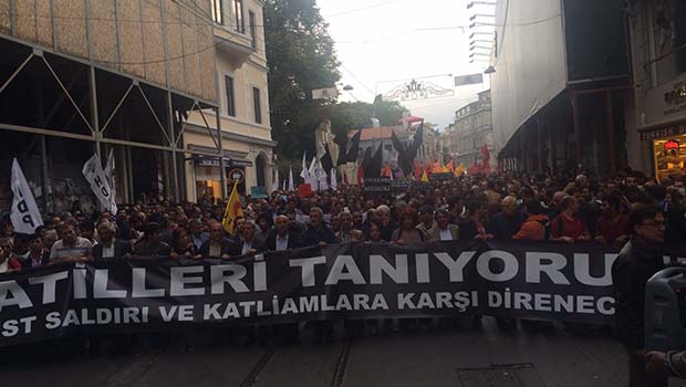 Ankara'daki Katliam, Türkiye ve Kürdistan'da  protesto edildi