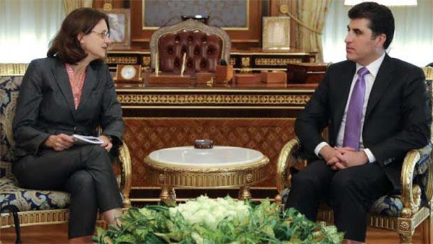 Neçirvan Barzani İsveç’in yeni Irak Büyükelçisi ile görüştü