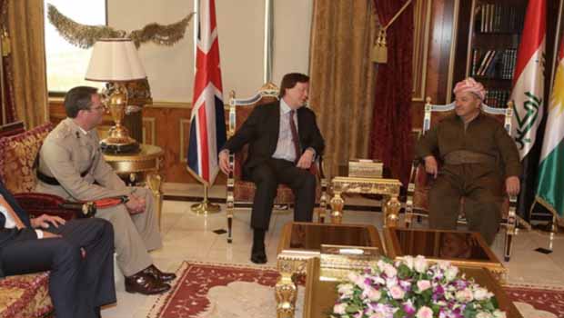 Mesud Barzani İngiliz heyet ile görüştü