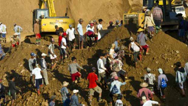 Myanmar'da toprak kayması: En az 80 ölü