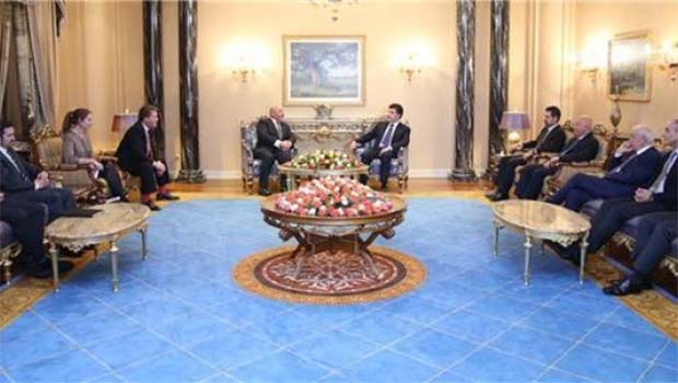 Başbakan Barzani İngiltere heyetiyle görüştü