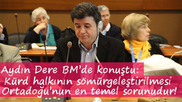 Yazarımız Aydın Dere, BM'de Konuştu