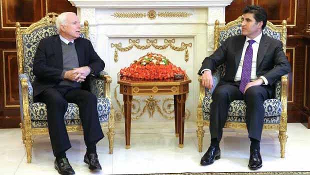 McCain: Kürdistan hükümeti ve halkı örnek davranış sergiledi