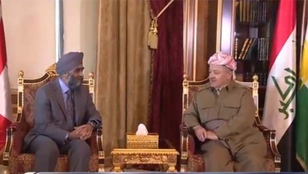 Barzani Kanada Savunma Bakanı ile görüştü