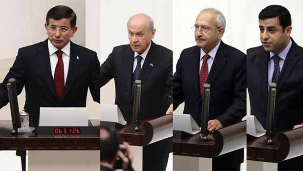Davutoğlu: HDP'ninde içinde bulunduğu 3 partiden randevu istedi