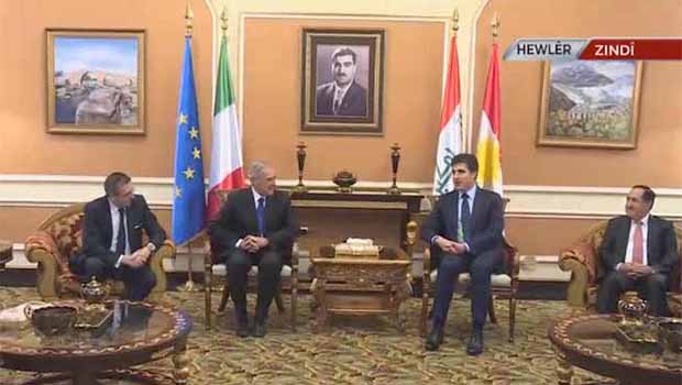 İtalya Senato Başkanı Grasso Erbil'de