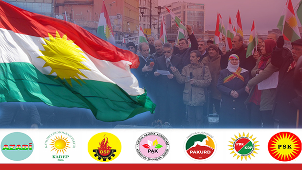 Kuzey Kürdistan'ın 6 Partisi Diyarbakır'da 'Savaşa Son, Kürdistan’a Statü' Dedi