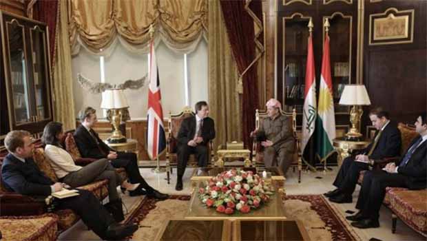 Başkan Barzani İngiliz heyetiyle görüştü