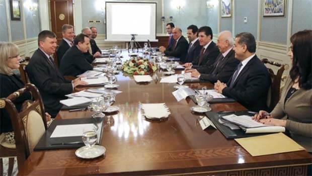 Başbakan Barzani, ABD heyetiyle ekonomik krizi görüştü