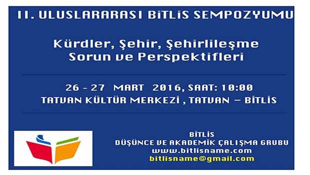 II. Uluslararası Bitlis Sempozyumu Tarihleri Belli Oldu