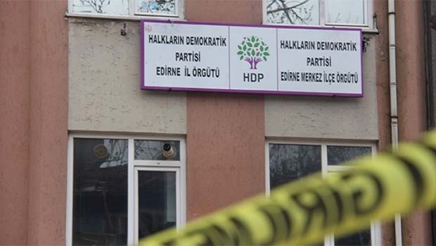 HDP Edirne İl Başkanlığı binasına silahlı saldırı