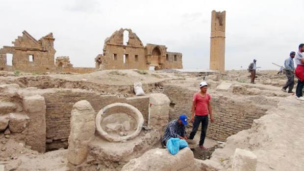 Harran’da 900 yıllık şadırvan kalıntıları bulundu