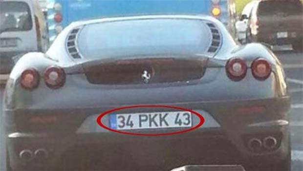 İstanbul Emniyet'inden PKK plakalı Ferrari açıklaması