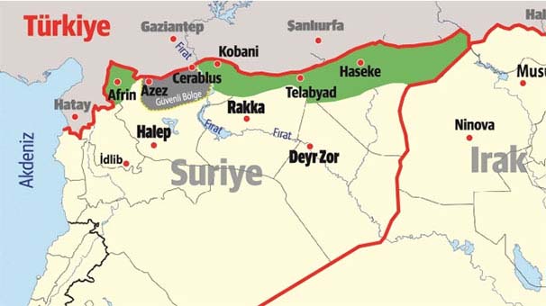 Türkiye'nin istediği 'Güvenli Bölgeyi' ABD Kürtlere veriyor