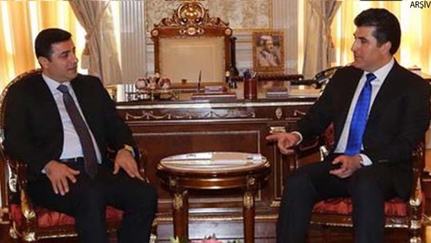 Başbakan Neçirvan Barzani, HDP heyetiyle görüşüyor