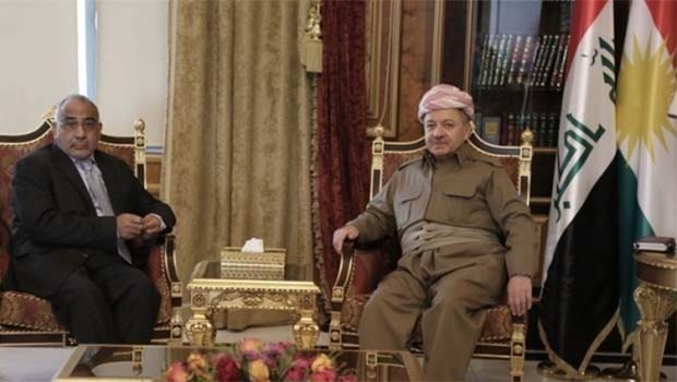 Başkan Barzani, Adil Mehdi öncülüğündeki heyeti kabul etti