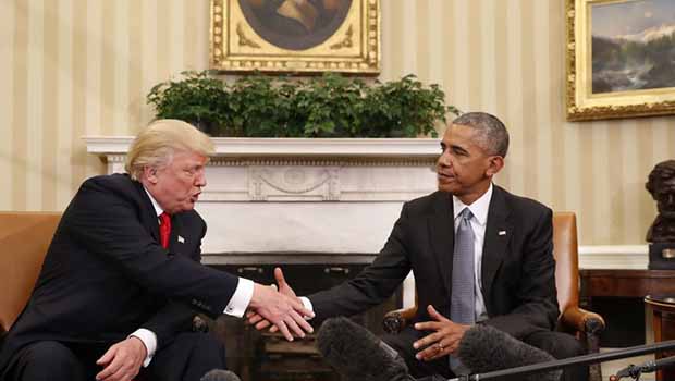 Obama ve Trump Beyaz Saray'da bir araya geldi