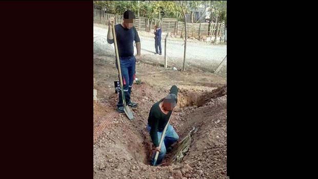 İzmir'de gerilla cenazesini mezarından çıkarttılar
