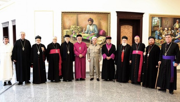 Başkan Barzani, Hristiyan din adamlarını kabul etti