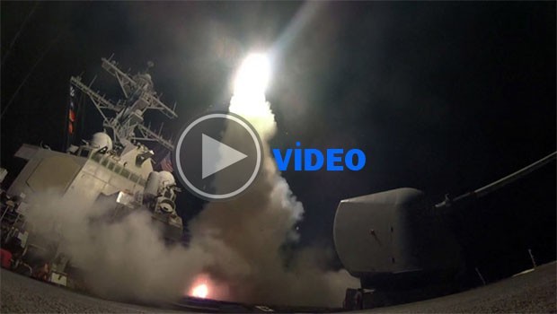 Pentagon, Suriye'ye düzenlenen saldırının görüntülerini yayınladı