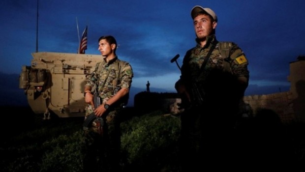 Rojava'da ABD askerleri ve YPG'liler nöbet tuttu