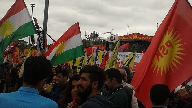 PSK'den 1 Mayıs'ta 'Kürdistan Bayrağı' tepkisi
