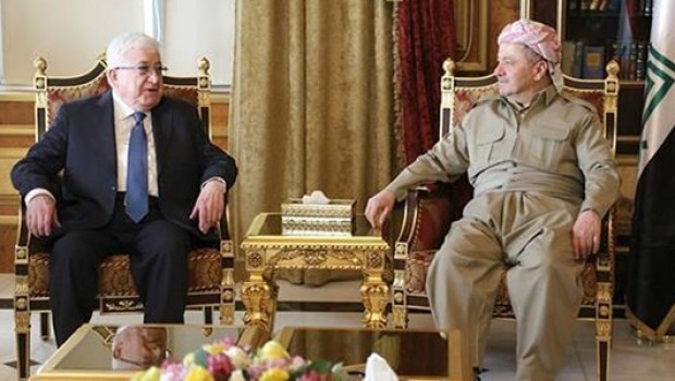 Başkan Barzani ile Fuad Masum bir araya geldi