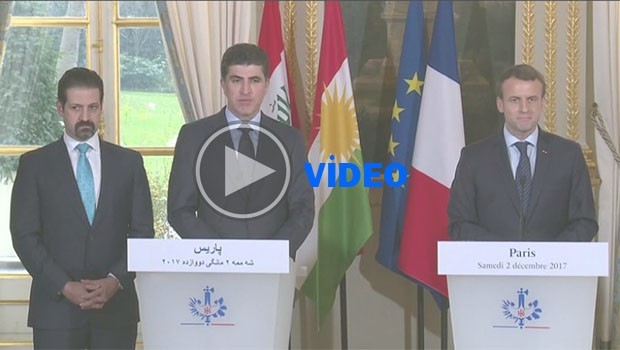 Başbakan Barzani, Fransa Cumhurbaşkanını tercüman krizinden kurtardı