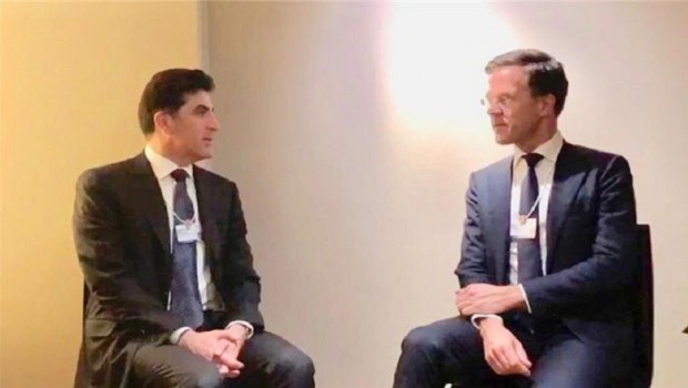 Başbakan Barzani, Hollanda Başbakanı ile görüştü