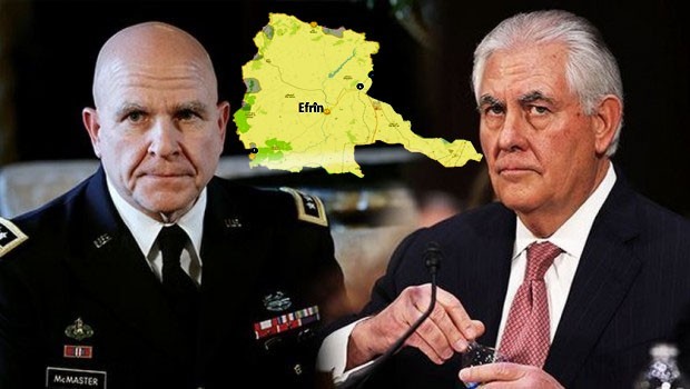 ABD, Türkiye'ye 'Afrin operasyonunu' durdurmaya gidiyor