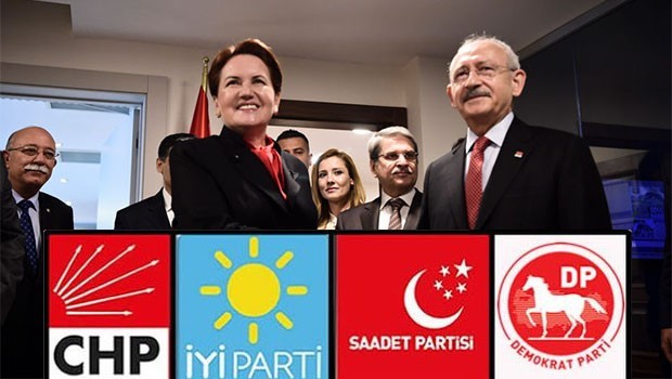 CHP, İYİ Parti, SP ve DP ‘sıfır baraj ittifakı’ için el sıkıştı!