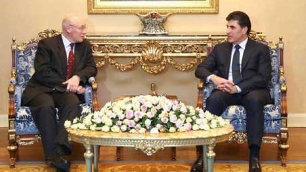 Başbakan Barzani İngilz heyetini kabul etti