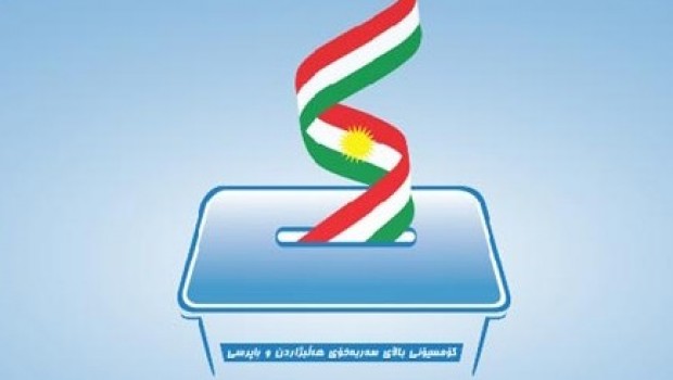 Kürdistan seçimlerinin örnek oy pusulası