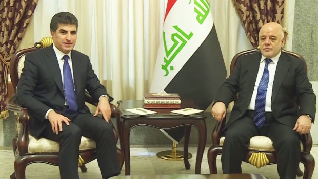 Başbakan Barzani, Abadi ile görüştü