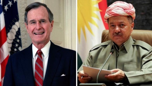 Başkan Barzani’den Bush için taziye mesajı