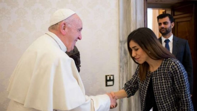 Papa Francis, Nadya Murad'ı ağırladı