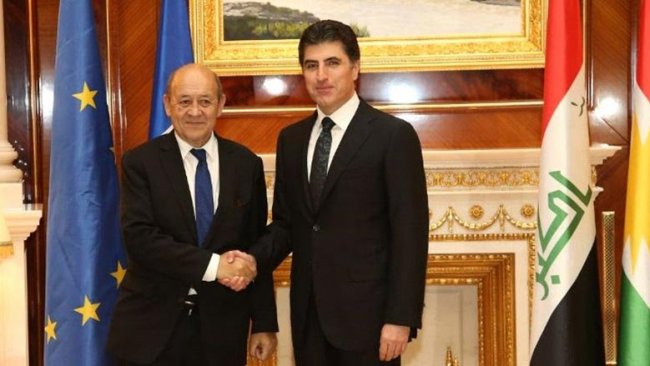 Fransa Dışişleri Bakanı Erbil'de