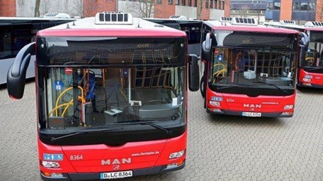 Düsseldorf’tan Erbil’e 400 otobüs