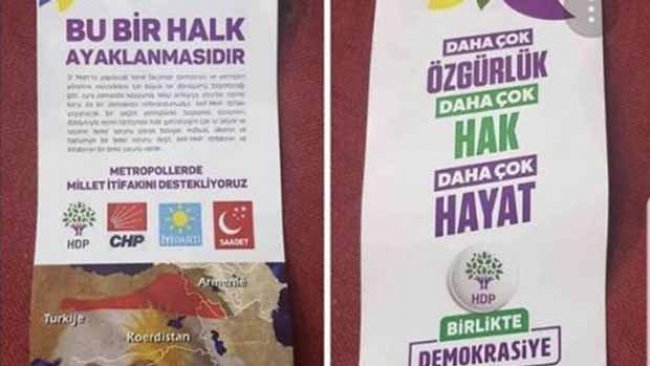 Antalya'da HDP adına sahte bildiri dağıtıldı