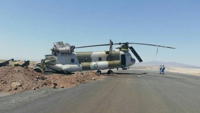 Rojhılat’ta askeri helikopter düştü